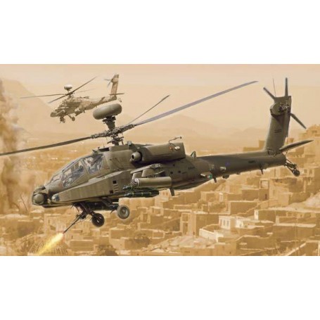 Maquette avion Boeing AH-64D Apache Longbow L'Apache AH-64 peut être considéré comme l'hélicoptère d'attaque le plus célèbre de 