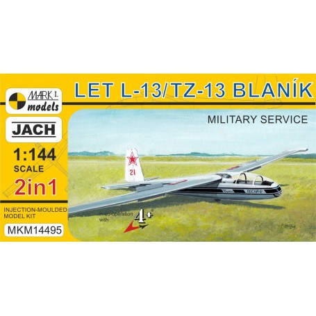Maquette avion Laissez L-13 / TZ-13 Blanik dans le service militaire (2 kits dans 1 boîte)