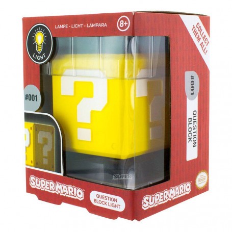  Super Mario veilleuse 3D Question Block 10 cm