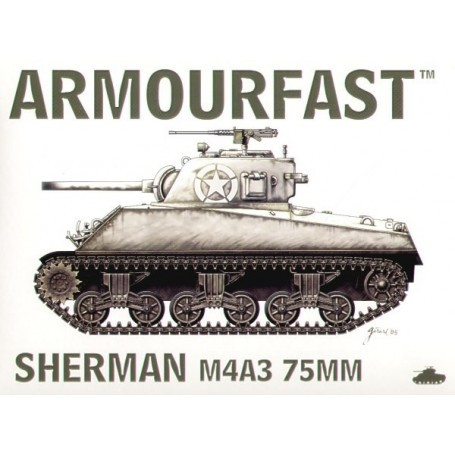  M4A3 Sherman 75mm gun: Le pack contient 2 maquettes de char à monter sans colle