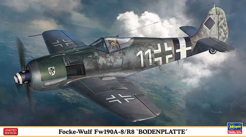Maquette Hasegawa Focke-Wulf Fw190A-8 / R8- 1/48 - Maquette d'avion