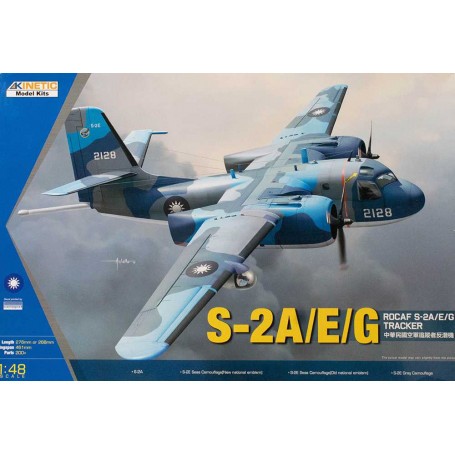 Maquette avion Grumman S-2A/E/G Tracker ROCAFThis edition will include both the S-2A and S-2E/G fuselage (Short and Long) and di