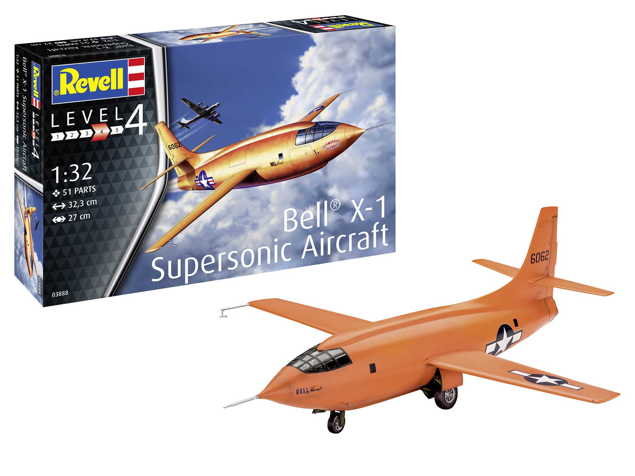 Maquette Revell Bell X-1 (1rst Supersonic) 1/32- 1/32 - Maquette d'avi