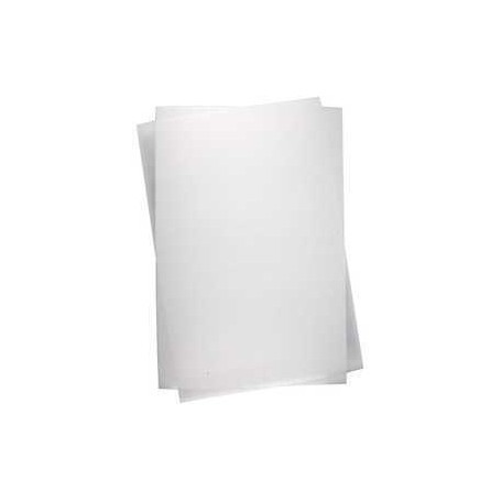  Feuilles de plastique thermorétractable, feuille 20x30 cm, transparent mat, 100flles