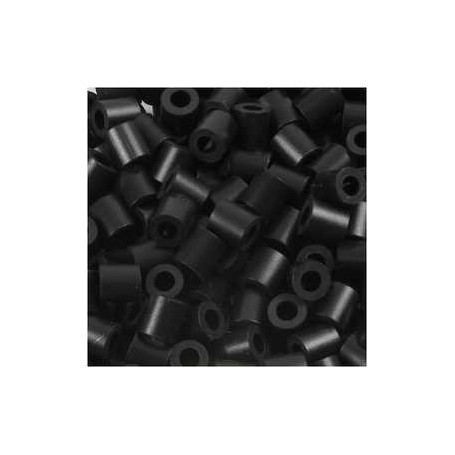 Perles et boutons PhotoPearls, dim. 5x5 mm, diamètre intérieur 2,5 mm, noir (1), 6000pièces