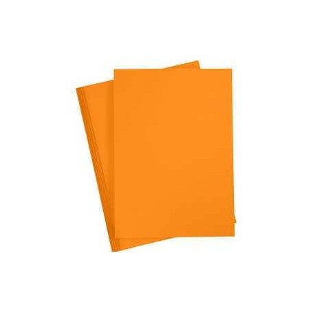  Carton coloré, A4 210x297 mm,  180 gr, mandarine, 20flles