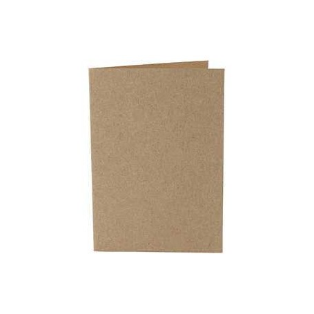 Cartes et enveloppes Cartes, naturel, dim. 10,5x15 cm,  220 gr, 10pièces