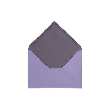 Cartes et enveloppes Enveloppe, violet foncé/violet, dim. 11,5x16 cm,  100 gr, 10pièces