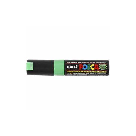 Marqueur Uni Posca, trait: 8 mm,  PC-8K , vert fluo, large, 1pièce