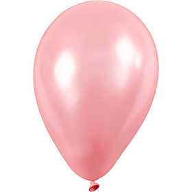  Happy Moments Ballons, rouge clair, d: 23 cm, rond, 10pièces- - Artic
