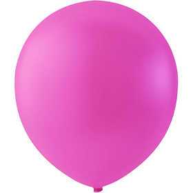  Happy Moments Ballons, rose foncé, d: 23 cm, rond, 10pièces- - Articl