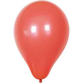  Happy Moments Ballons, rouge, d: 23 cm, rond, 10pièces- - Articles de