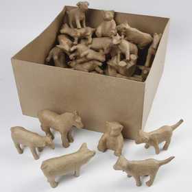  CC Hobby Boîte avec petits animaux, h: 8-12 cm, 60pièces- - Décoratio