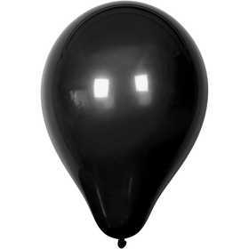  Happy Moments Ballons, noir, d: 23 cm, 10pièces- - Articles de fêtes,