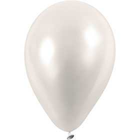  Happy Moments Ballons, blanc cassé, d: 23 cm, 10pièces- - Articles de