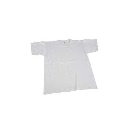  T-shirt, dim. large , l: 55 cm, blanc, col rond, 1pièce