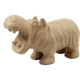  CC Hobby Hippopotame, h: 18 cm, L: 28 cm, 1pièce- - Décorations