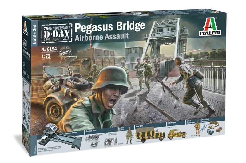  Italeri Pegasus Bridge Glider AssaultPegasus Bridge (MDF découpé au l