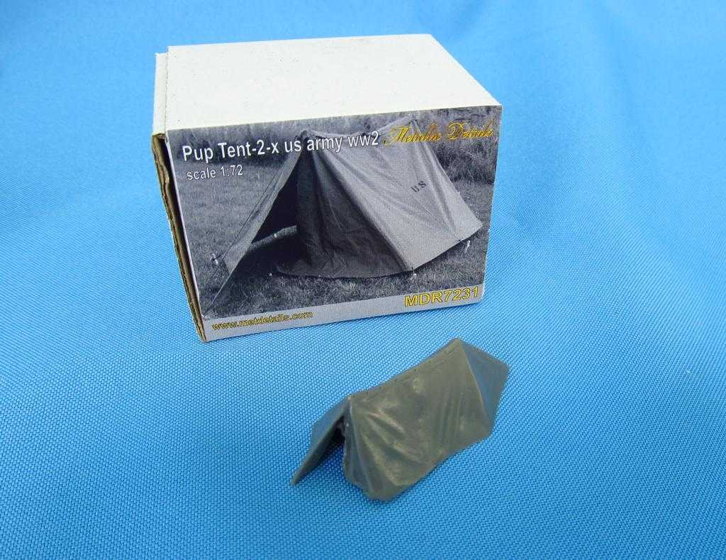  Metallic Details US WWII Pup tent 2 x-1/72 - Accessoires