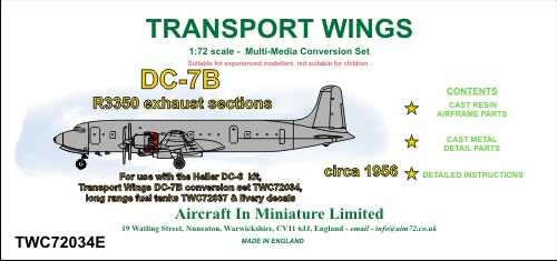 AIM - Transport Wings Section d'échappement Douglas DC-7B R3350. À ut