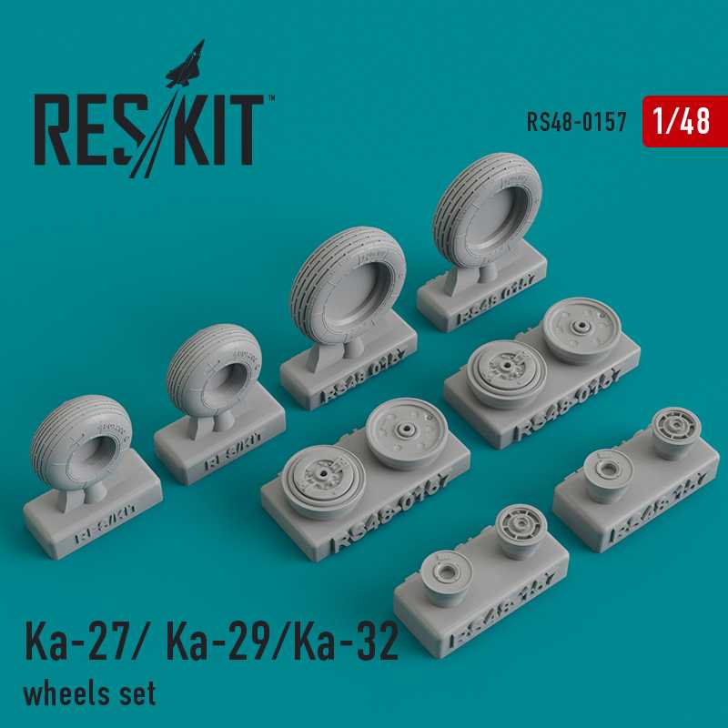  ResKit Kamov Ka-27 / Ka- 29 / Ka-32 jeu de roues (conçus pour être ut