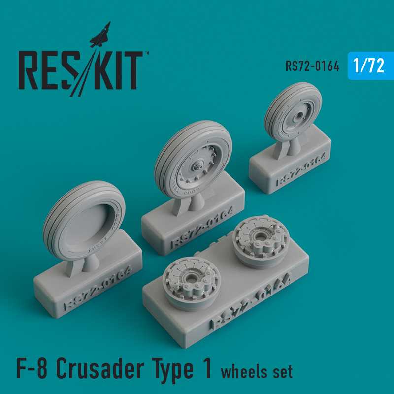  ResKit Jeu de roues Vought F-8E / F-8J / F-8P Crusader Type 1 (conçu 