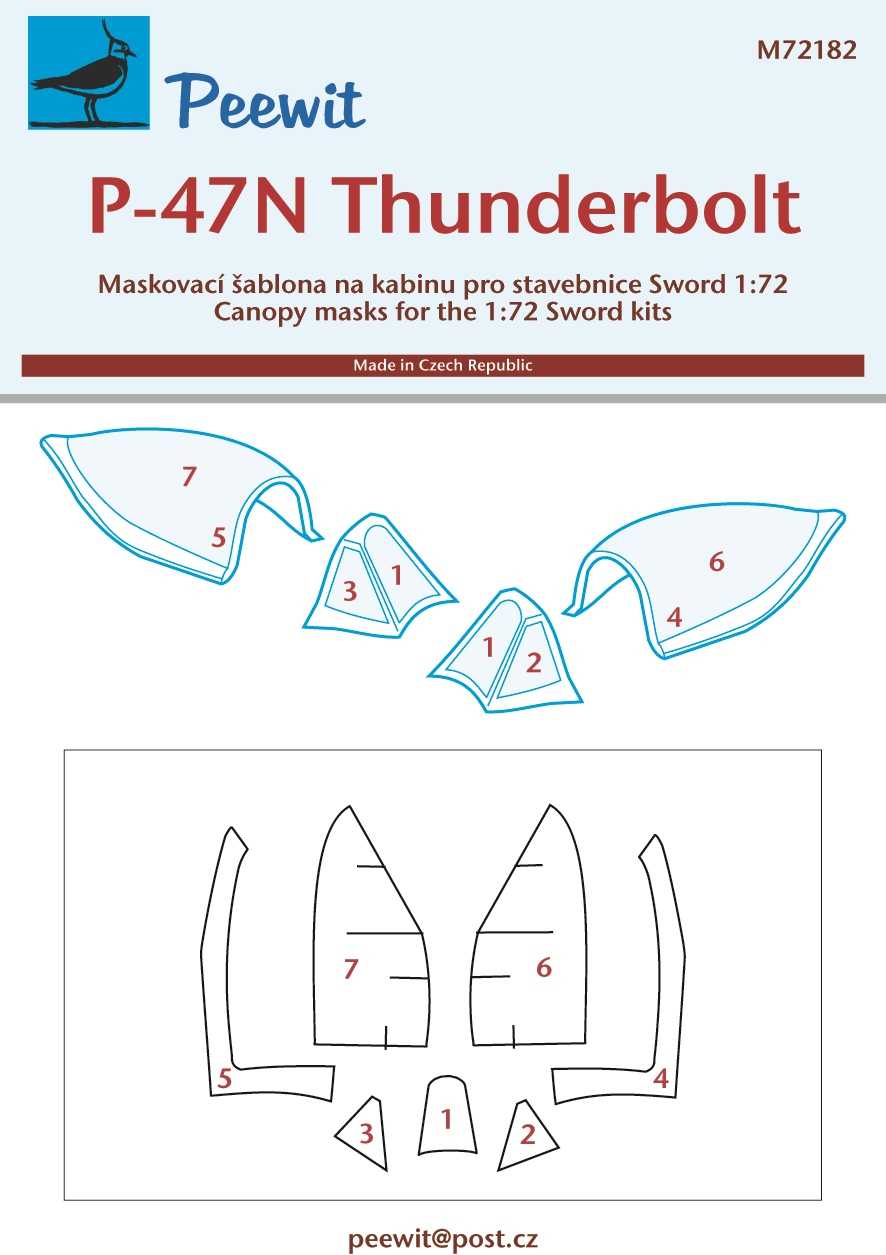  Peewit Republic P-47N Thunderbolt (conçu pour être utilisé avec les k