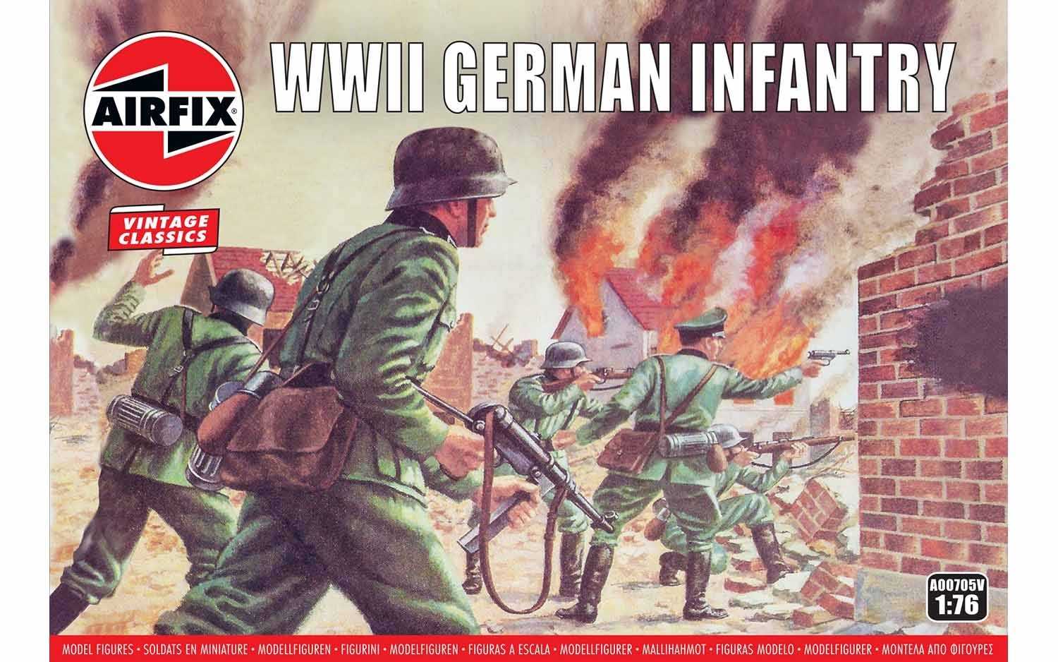 Figurines Airfix Infanterie allemande (Seconde Guerre mondiale) Vintag