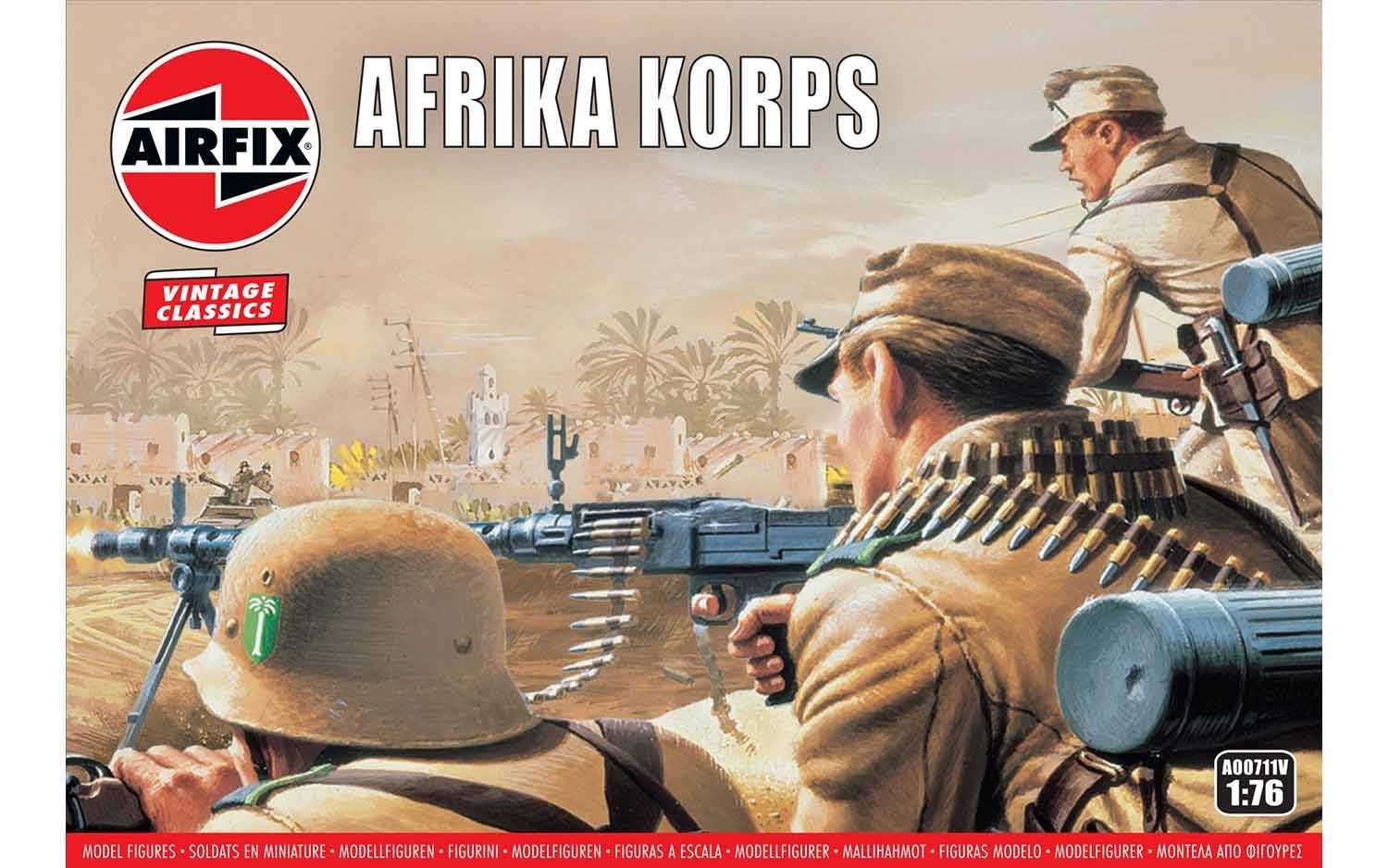 Figurines Airfix Afrika Korps 'Série Vintage Vintage'- 1/76 - Figurin