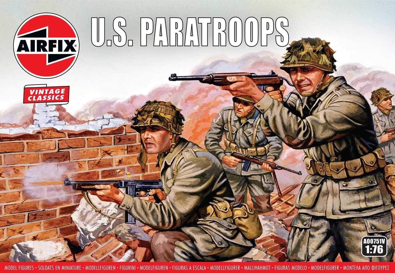 Figurines Airfix US Paratroops (WWII) Vintage Classic series '- 1/76 