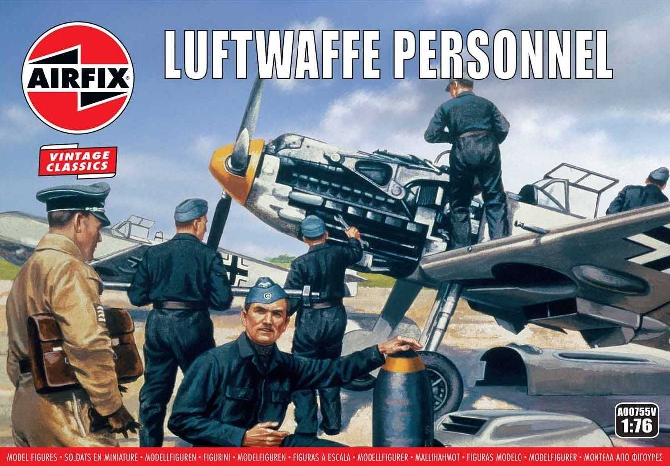 Figurines Airfix Luftwaffe Personnel (WWII) 'Série Vintage Classics'- 