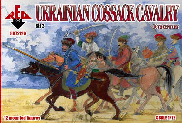 Figurines Red Box Cavalerie de Cosaques Ukrainiens 16c set 2-1/72 - Fi