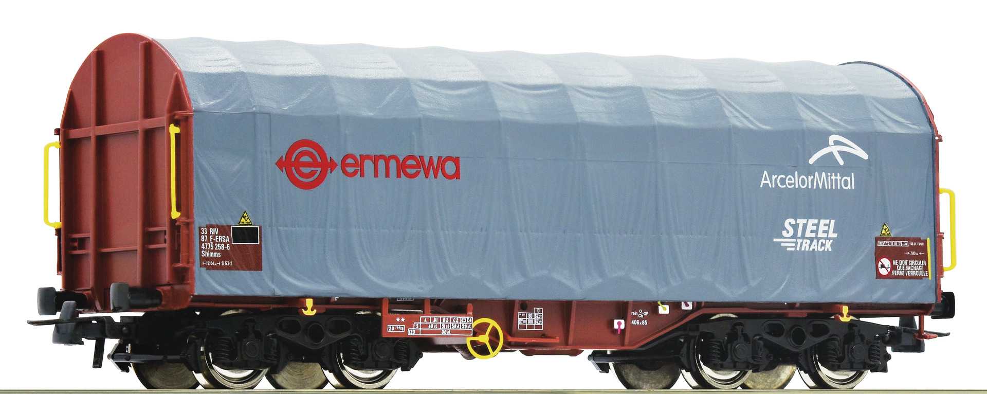  Roco-Fleischmann Wagon à bâche coulissante, ERMEWA-H0 - Trains miniat