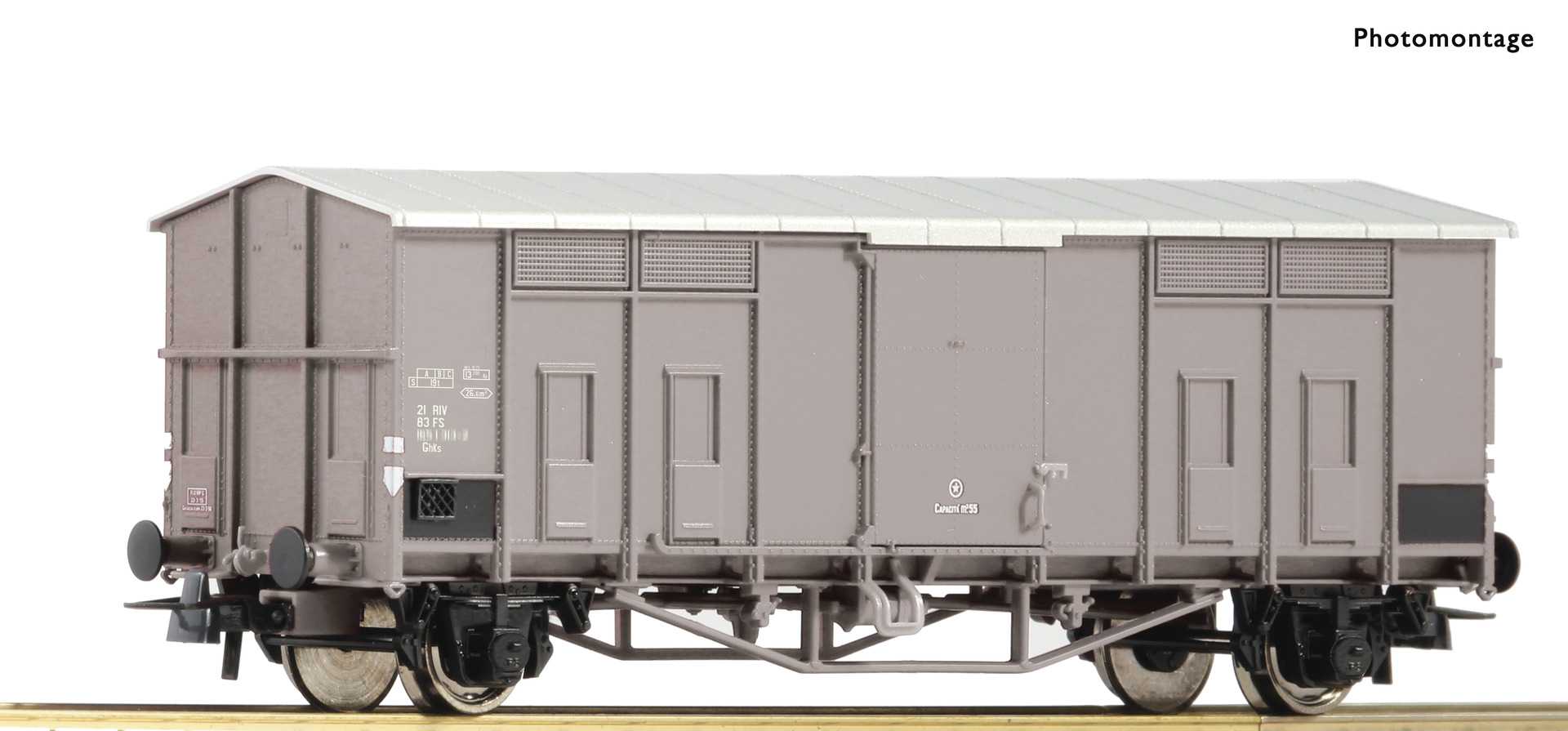  Roco-Fleischmann Wagon à toit incliné, FS-H0 - Trains miniatures : ma