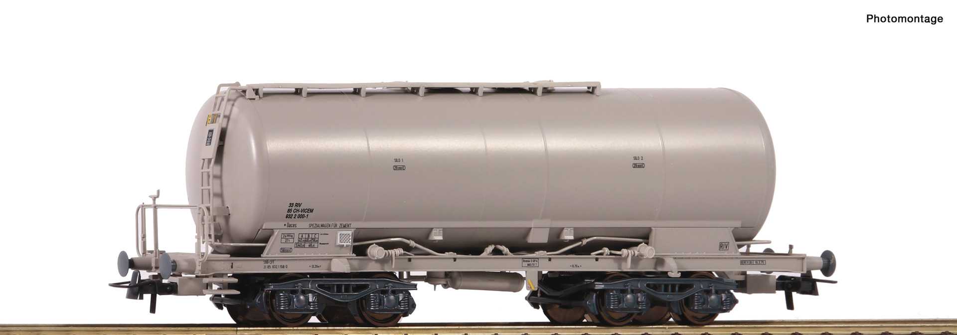  Roco-Fleischmann Silo Wagon, Vigier Cement-H0 - Trains miniatures : m