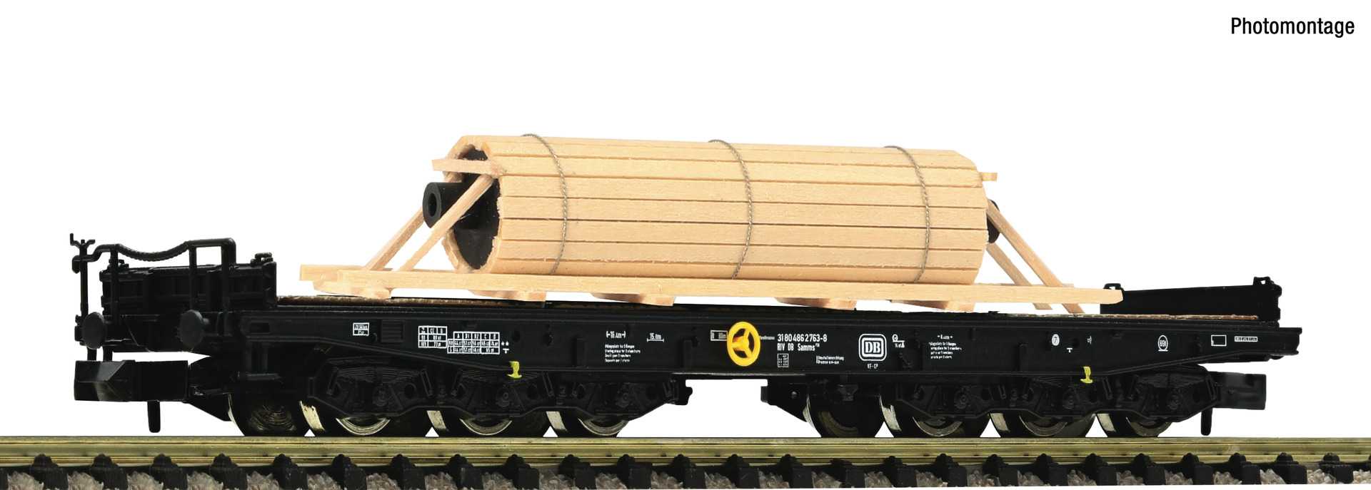  Roco-Fleischmann Wagon plat robuste, DB-N - Trains miniatures : matér