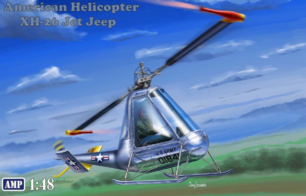 Maquette AMP Hélicoptère américain XH-26 Jet Jeep- 1/48 - Maquette d'
