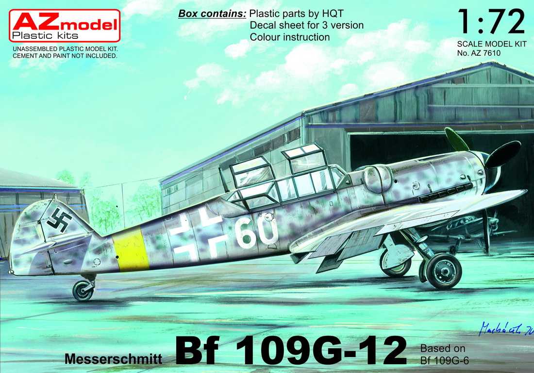 Maquette AZ Models Messerschmitt Bf-109G-12 à deux places (à base de