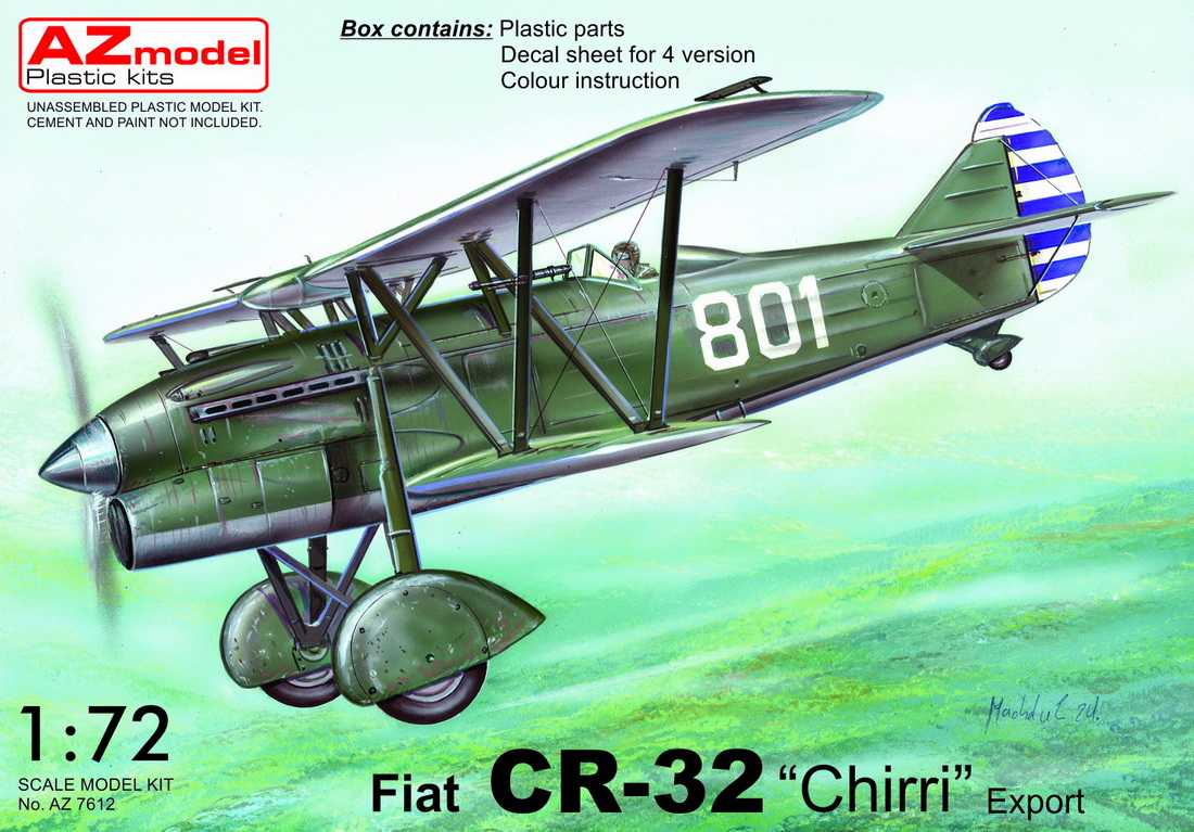 Maquette AZ Models Autocollants Fiat CR-32bis 'Chirri' Export pour l'A