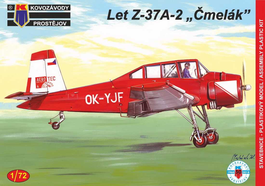 Maquette Kovozavody Prostejov Soit Z-37A-2 Cmelak deux places (servi