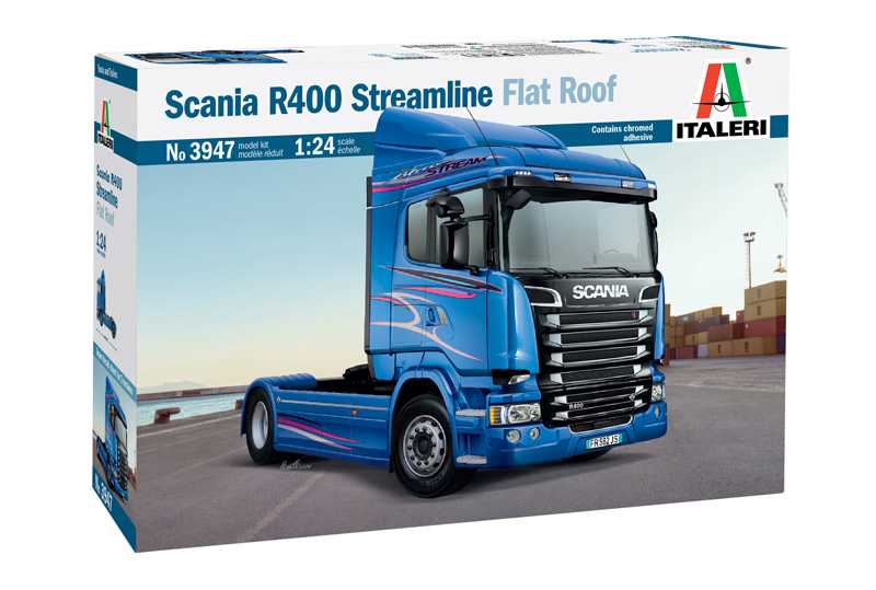  Italeri Scania R400 Streamline (toit plat). SUPER DÉCALQUES POUR 2 VE