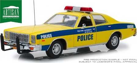 Miniature GREENLIGHT PLYMOUTH FURY 1977 PORT AUTORITY OF NEW YORK AND 