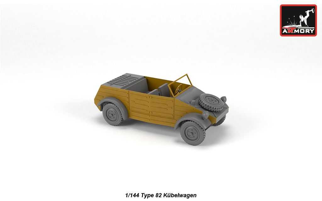 Maquette Armory Kit de résine VW Type 82 Kübelwagen avec pièces en PE-