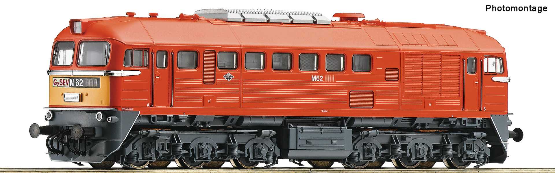  Roco-Fleischmann Locomotive diesel M62, GYSEV-H0 - Trains miniatures 