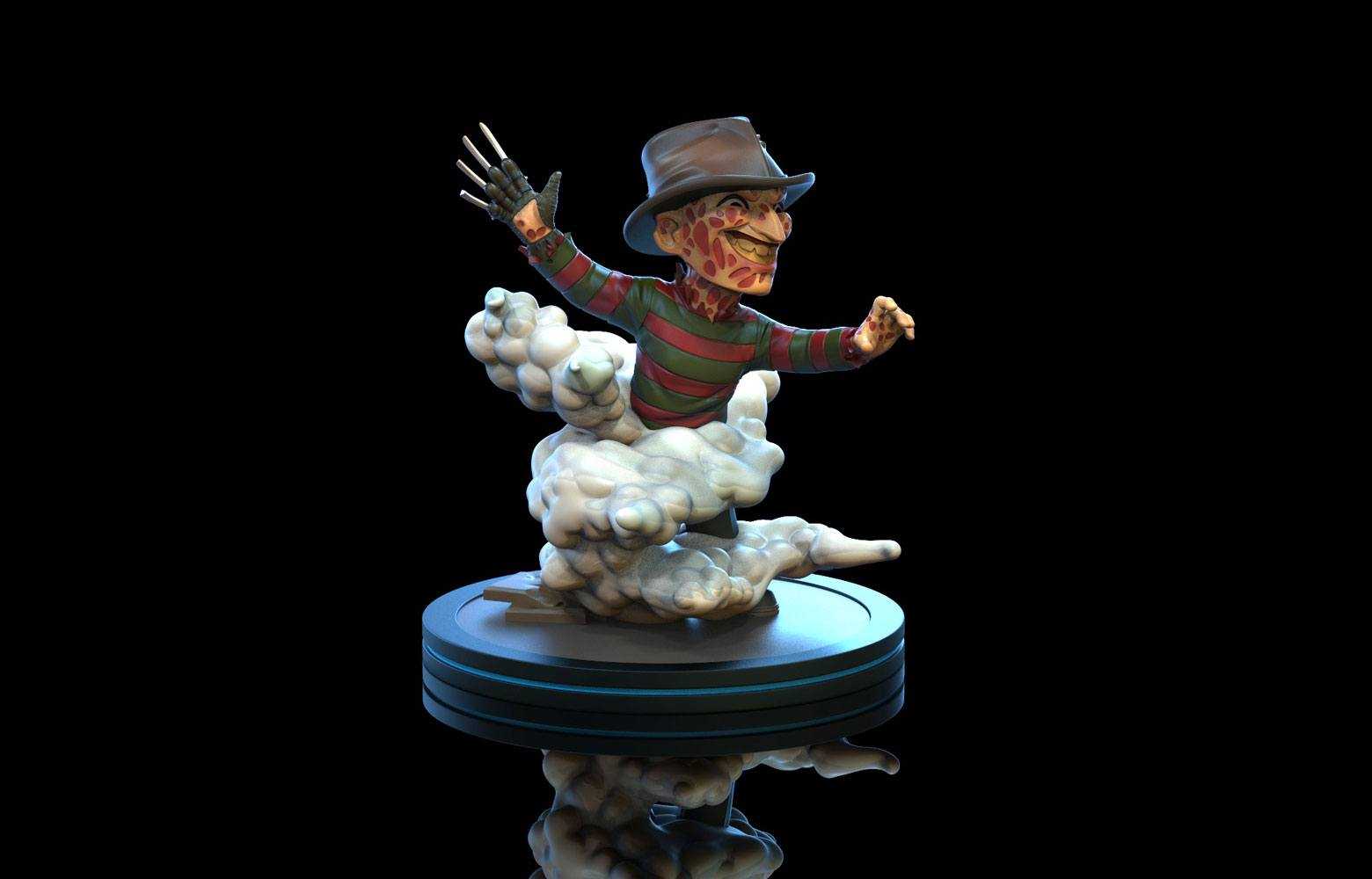  Quantum Mechanix Nightmare On Elm Street figurine Q-Fig Freddy Kruege