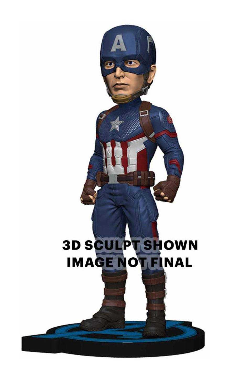  NECA Avengers: Endgame Head Knocker Captain America 20 cm- - Bobble h