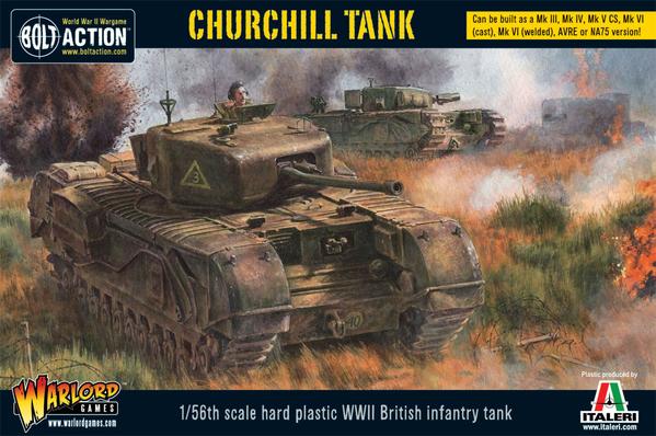 Jeux de figurines Warlord Games Char d'infanterie Churchill- 28mm - 1/
