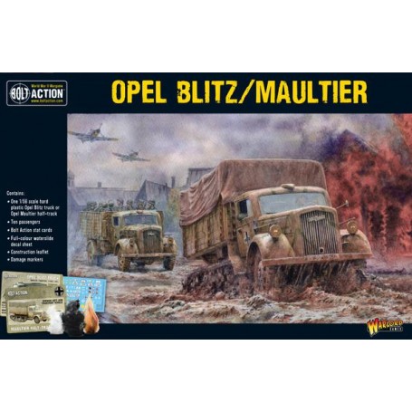 Extension et figurine pour jeux de figurines Opel Blitz / Maultier
