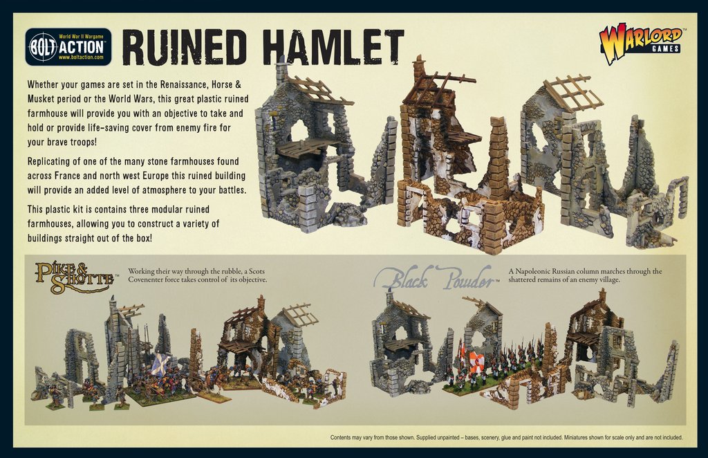 Jeux de figurines Warlord Games Hameau en ruine- - Jeux de figurines :