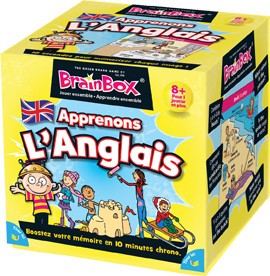  The Green Board Game Brain Box Apprenons l'anglais- - Jeux pour enfan